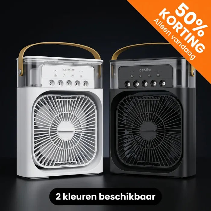 3-in-1 Mini Luchtkoeler met Waterverneveling