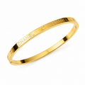 Classic Gold Bangle | Stainless Steel
