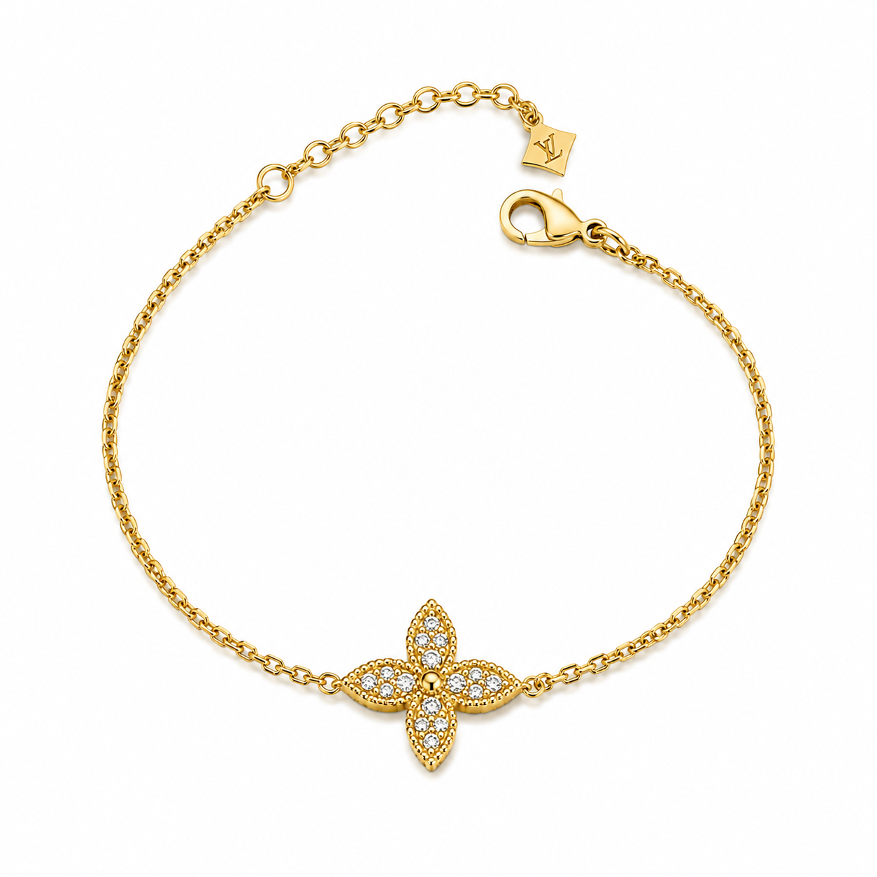 Flora Charm Armband | Stainless Steel