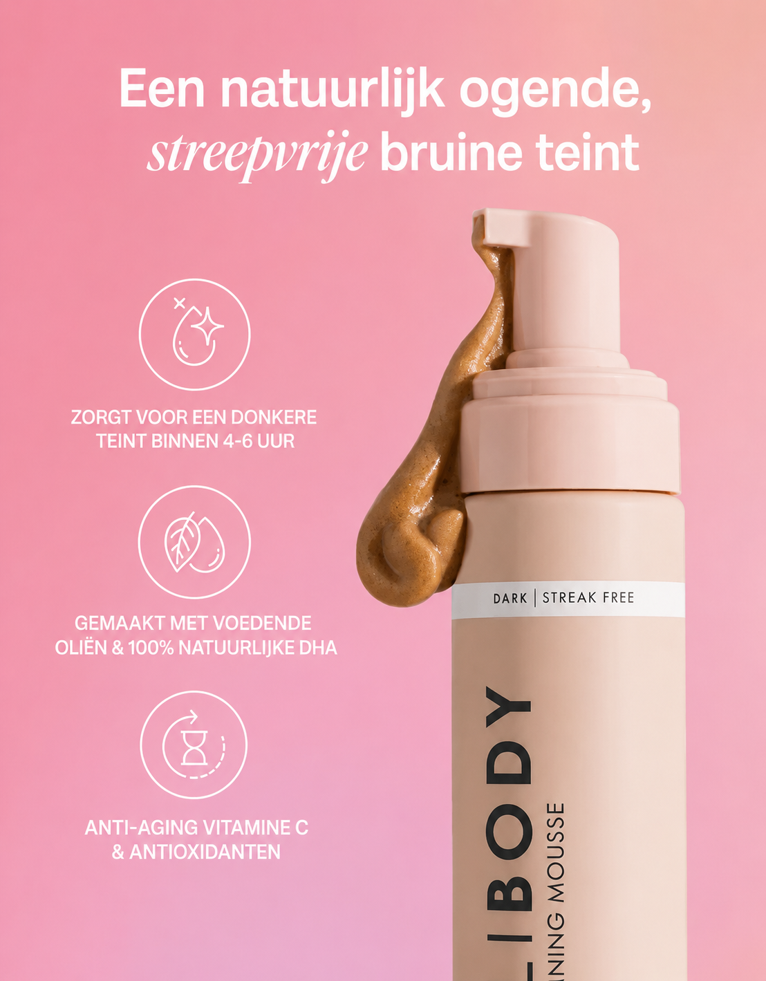 Bali Body Self Tanning Mousse – Gratis Tan Glove Bij Elke Bestelling