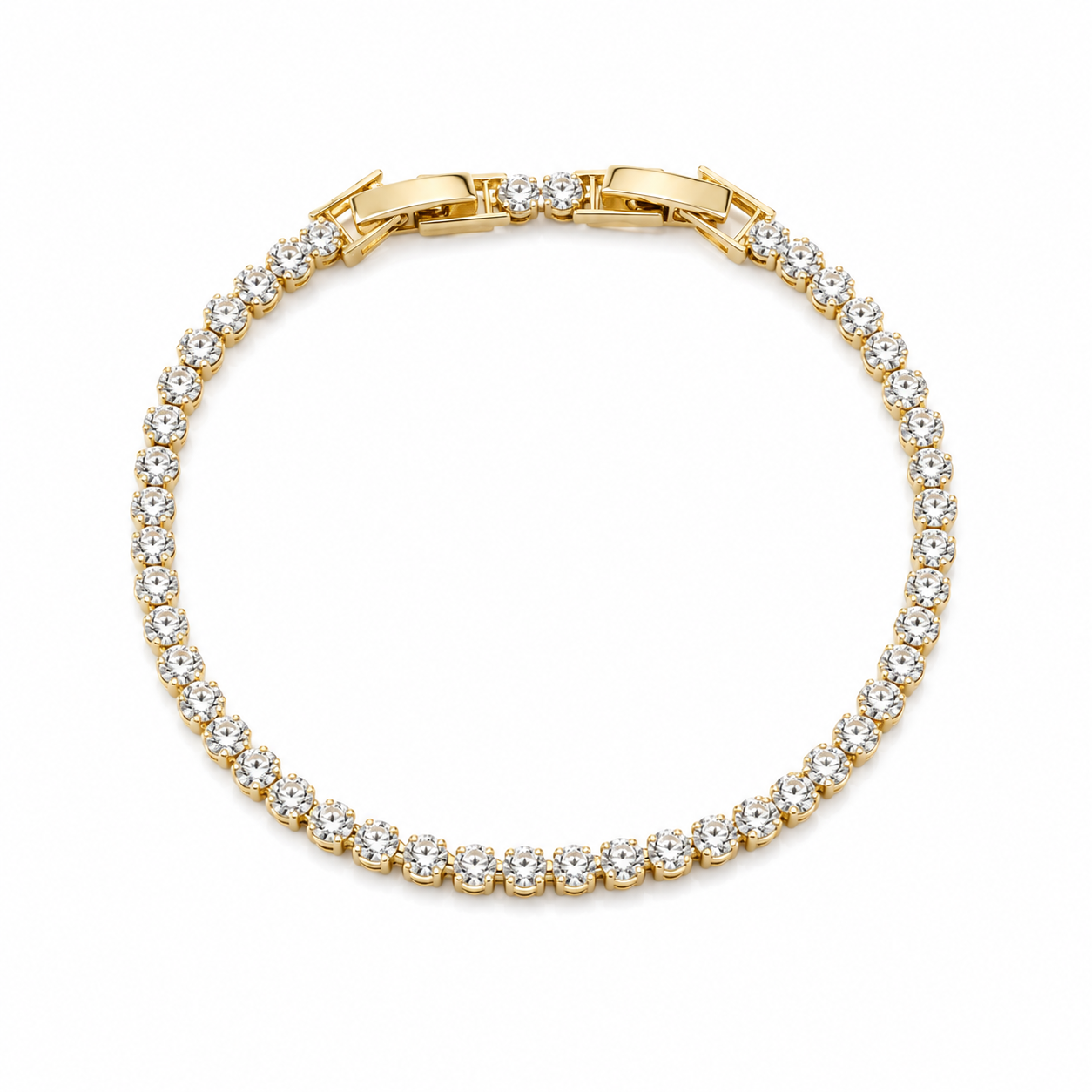 Lunara Tennis Armband | Stainless Steel