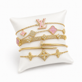 Rosé Luxe Collection – 5 Delige Goudkleurige Armbandenset