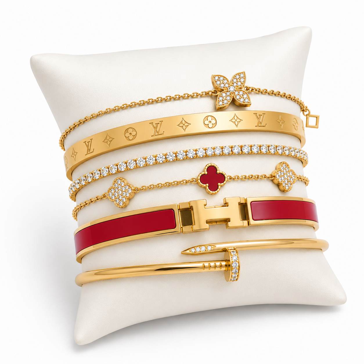 Bestseller set van 6 | Rood