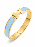 Luxe H Bangle Armband – Goud & Blauw