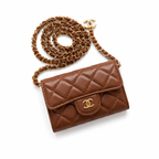 Quilted Crossbody Met Ketting